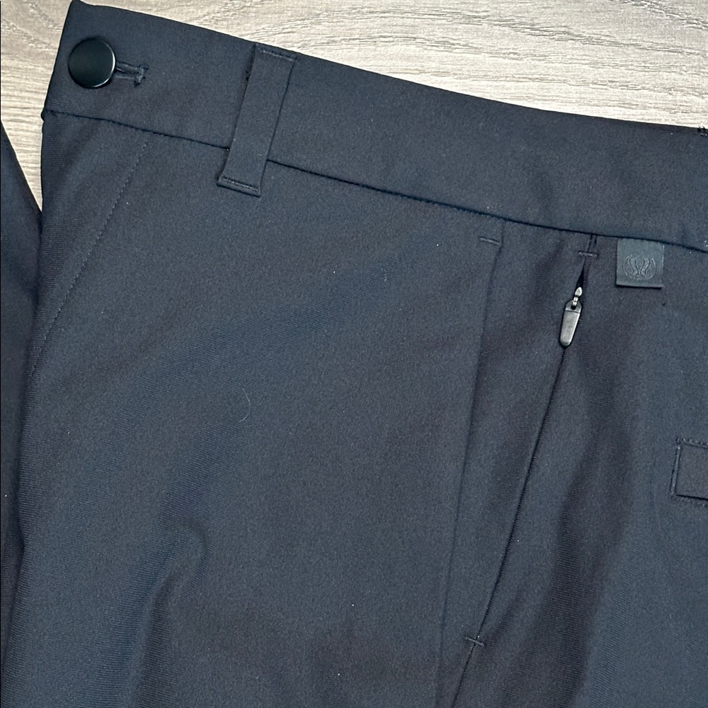 Lululemon 28" Commission Pants Slim Warpstreme Black‎ Office Travel Casual 32 - Picture 7 of 14